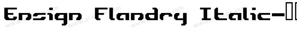 Ensign Flandry Italic字体转换